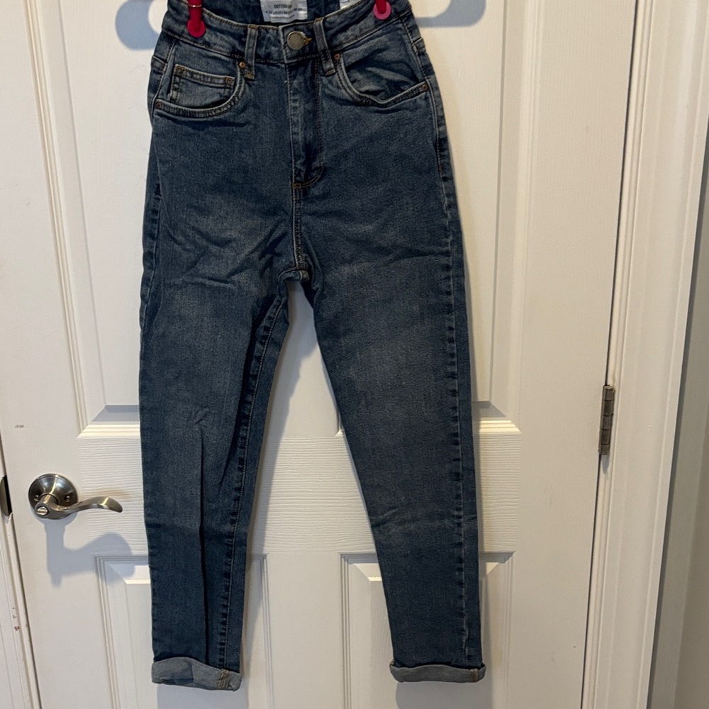 Cotton On Dark Blue Ankle Jeans